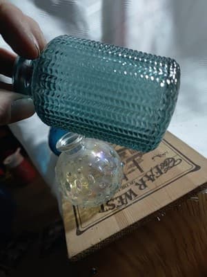 3 Decorative Small Vases . Colored Glass - Thumbnail 7