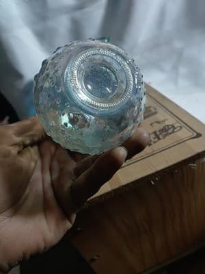 3 Decorative Small Vases . Colored Glass - Thumbnail 4
