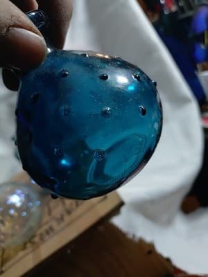 3 Decorative Small Vases . Colored Glass - Thumbnail 9