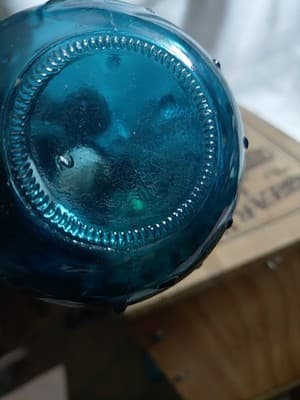 3 Decorative Small Vases . Colored Glass - Thumbnail 5