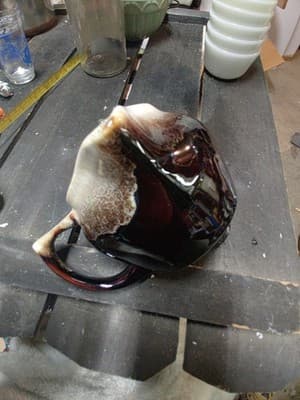 Vintage Pfaltzgraff Brown Drip Gravy Boat 436 3 1/2" Tall - Thumbnail 6