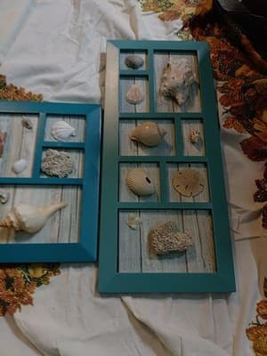 3 Piece Seashell Wall Art. Cabin Decorations - Thumbnail 4