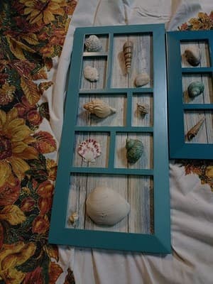 3 Piece Seashell Wall Art. Cabin Decorations - Thumbnail 2