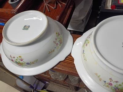 Vintage National China Patricia Pattern Round Covered Vegetable Tureen - Japan - - Thumbnail 14