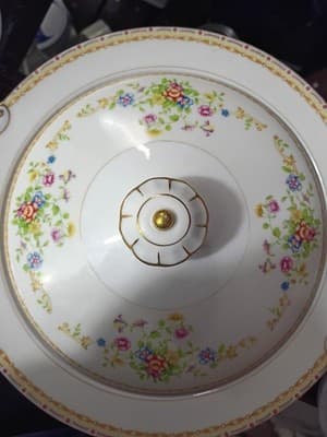 Vintage National China Patricia Pattern Round Covered Vegetable Tureen - Japan - - Thumbnail 8