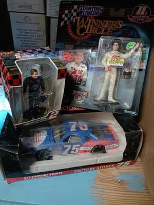 Lot Of 3 Racing Items, #28 Kenny Irwin Figure, #2 Rusty Wallace Figurine #75... - Image 1