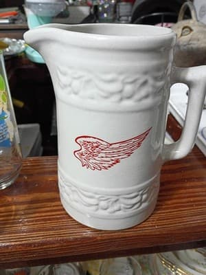 Red Wing Stoneware Pitcher Stager Drug Clara City MN - Commemorative Red Wing... - Thumbnail 2