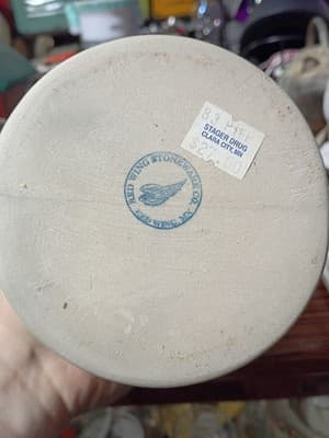 Red Wing Stoneware Pitcher Stager Drug Clara City MN - Commemorative Red Wing... - Thumbnail 7