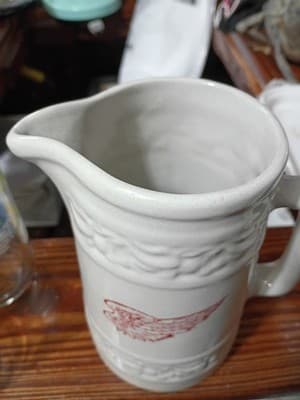 Red Wing Stoneware Pitcher Stager Drug Clara City MN - Commemorative Red Wing... - Thumbnail 3