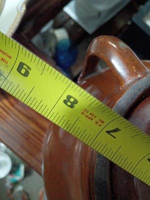 Vintage RRP Co Robinson Ransbottom Stoneware Bean Pot No. 3 Blue Crown Logo - Thumbnail 9