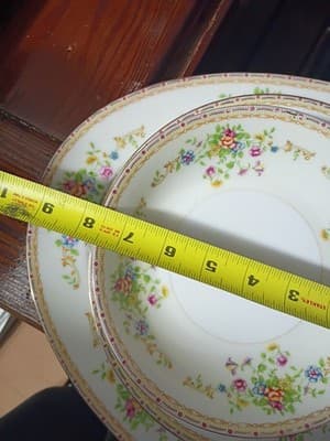 16-Pc National China Patricia Set - NO CHIPS - 15.5" XL Platter, Sugar/Creamer, - Thumbnail 5