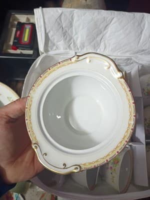 16-Pc National China Patricia Set - NO CHIPS - 15.5" XL Platter, Sugar/Creamer, - Thumbnail 13