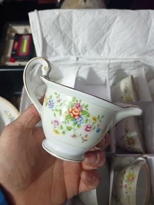 16-Pc National China Patricia Set - NO CHIPS - 15.5" XL Platter, Sugar/Creamer, - Thumbnail 19