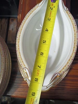 14-Pc Vintage National China Patricia Set - Service for 4 + Gravy Boat & Serving - Thumbnail 3