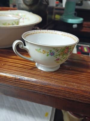 14-Pc Vintage National China Patricia Set - Service for 4 + Gravy Boat & Serving - Thumbnail 10