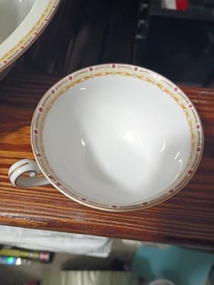 14-Pc Vintage National China Patricia Set - Service for 4 + Gravy Boat & Serving - Thumbnail 14