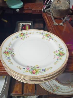 14-Pc Vintage National China Patricia Set - Service for 4 + Gravy Boat & Serving - Thumbnail 17