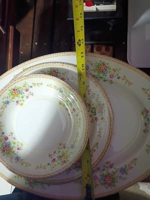 16-Pc National China Patricia Set - NO CHIPS - 15.5" XL Platter, Sugar/Creamer, - Thumbnail 4