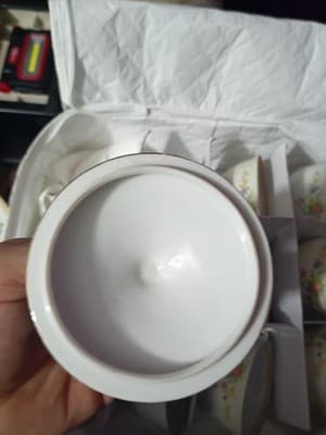 16-Pc National China Patricia Set - NO CHIPS - 15.5" XL Platter, Sugar/Creamer, - Thumbnail 16