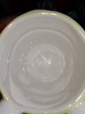 Vintage Style Ceramic Easter Bunny Cup Planter Tiered Tray Decor - Thumbnail 8