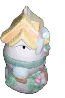 Lighted Grocery Easter Village Vintage Hand Painted Porcelain.. No Box - Thumbnail 3