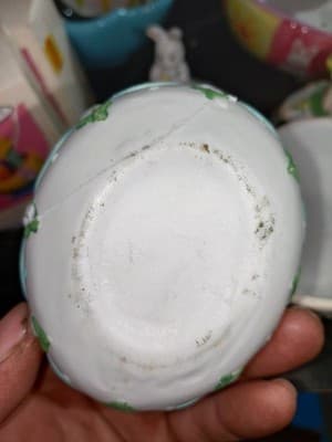 VINTAGE Ceramic Easter Bunny Rabbit Trinket Boxes Covered Dishes (PAIR OF 2)... - Thumbnail 10