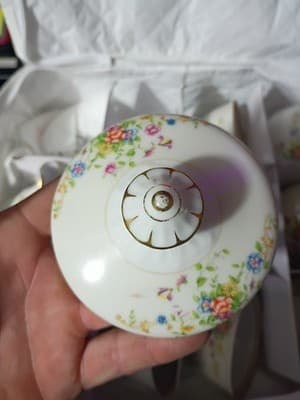 16-Pc National China Patricia Set - NO CHIPS - 15.5" XL Platter, Sugar/Creamer, - Thumbnail 15