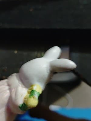 VINTAGE Ceramic Easter Bunny Rabbit Trinket Boxes Covered Dishes (PAIR OF 2)... - Thumbnail 13