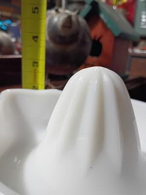 Vintage Sunkist Milk Glass Juice Reamer McKee Glass Pat 68764 1920s Kitchenware - Thumbnail 5