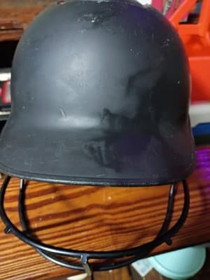 Mizuno B6 Adult Softball Batting Helmet with Face Mask Matte Black 2021 - Thumbnail 2