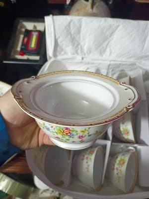 16-Pc National China Patricia Set - NO CHIPS - 15.5" XL Platter, Sugar/Creamer, - Thumbnail 12