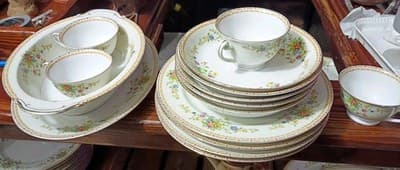 14-Pc Vintage National China Patricia Set - Service for 4 + Serving Platter &... - Image 1