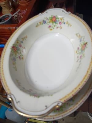 14-Pc Vintage National China Patricia Set - Service for 4 + Serving Platter &... - Thumbnail 9