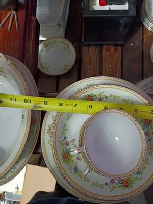 14-Pc Vintage National China Patricia Set - Service for 4 + Serving Platter &... - Thumbnail 13