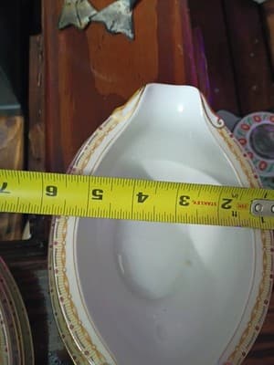 14-Pc Vintage National China Patricia Set - Service for 4 + Gravy Boat & Serving - Thumbnail 4