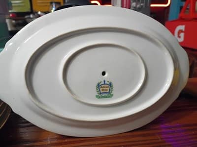 14-Pc Vintage National China Patricia Set - Service for 4 + Gravy Boat & Serving - Thumbnail 7