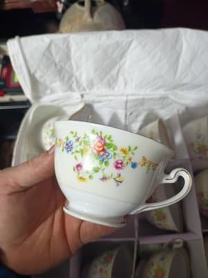 16-Pc National China Patricia Set - NO CHIPS - 15.5" XL Platter, Sugar/Creamer, - Thumbnail 21