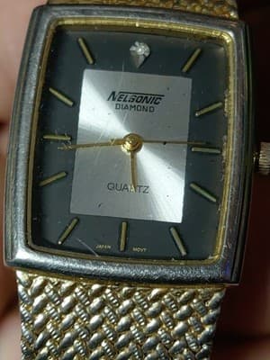 Nelsonic Diamond Quartz Nd506, SR626SW, Base Metal Bezel. Not Tested - Thumbnail 8