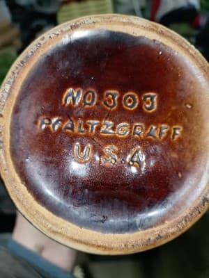 Vintage Pfaltzgraff Gourmet Brown Drip Glaze Coffee Pot Pitcher Carafe NO 303... - Thumbnail 3