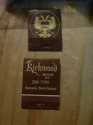 Lot of 23 Vintage Kirkwood Motor Inn & The Mark Matchbooks Bismarck ND - Unused - Image 1