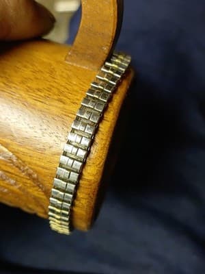 Vintage Westclox Woman Watch With Hearts, LTX311, PC11, 2 Tone - Thumbnail 4