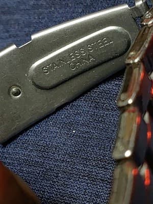 Pink Analog Wristwatch With Pink Hands. With Some Bling Around The Outside. - Thumbnail 5