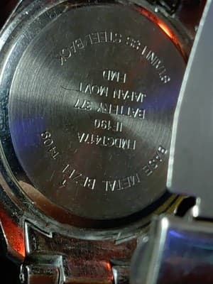 Pink Analog Wristwatch With Pink Hands. With Some Bling Around The Outside. - Thumbnail 6