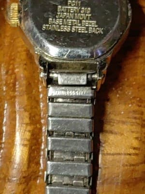 Vintage Westclox Woman Watch With Hearts, LTX311, PC11, 2 Tone - Thumbnail 6