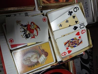 3 Sets Of 2 Decks Of Vintage Designer Playing Cards - Thumbnail 7