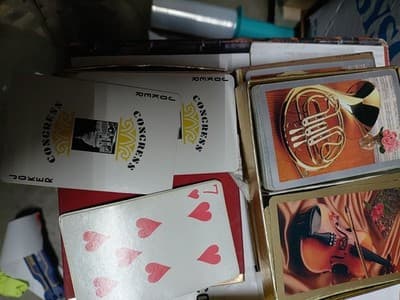 3 Sets Of 2 Decks Of Vintage Designer Playing Cards - Thumbnail 4