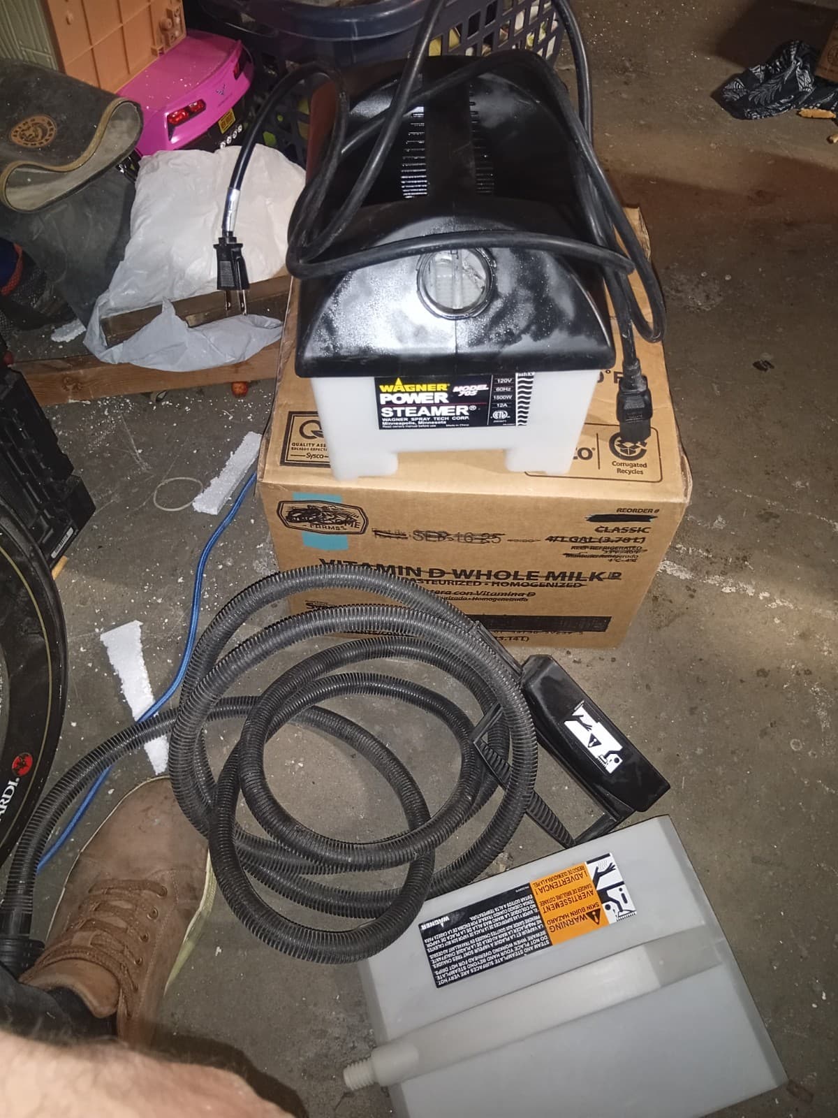 Working Wagner Power Steamer 705 Water Tank Reservoir & Power Cord~Parts Only - Image 1