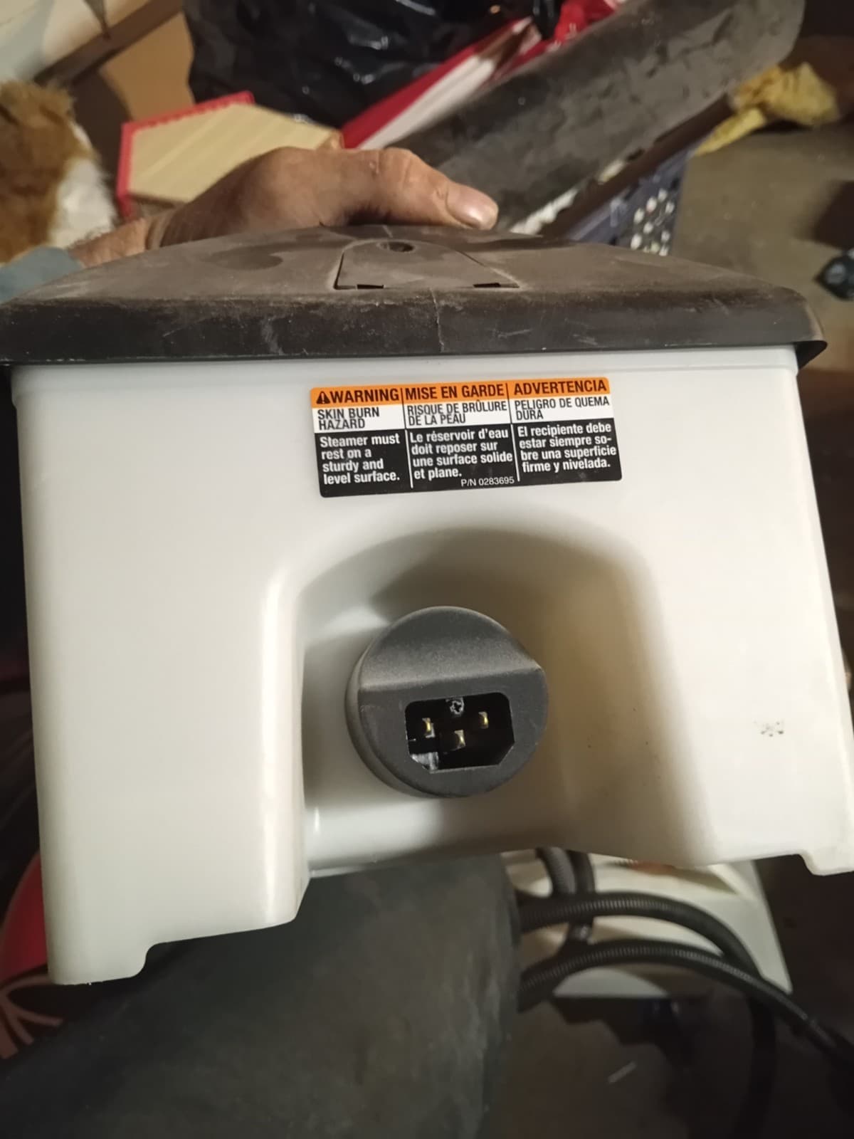 Working Wagner Power Steamer 705 Water Tank Reservoir & Power Cord~Parts Only - Thumbnail 2