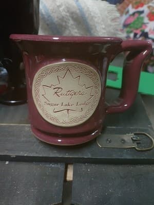 Deneen Hand Made Pottery Coffee Mug Ruttgers Sugar Lake Lodge - Image 1