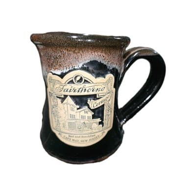 Daneen Pottery Coffee Mug Fairthorne Lounge Bed And Breakfast Cape May NewJersey - Image 1